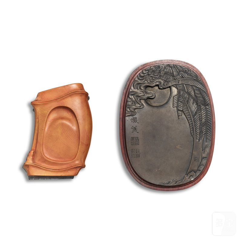 Two inkstones, Qing dynasty | 清 石硯兩件 - 图2